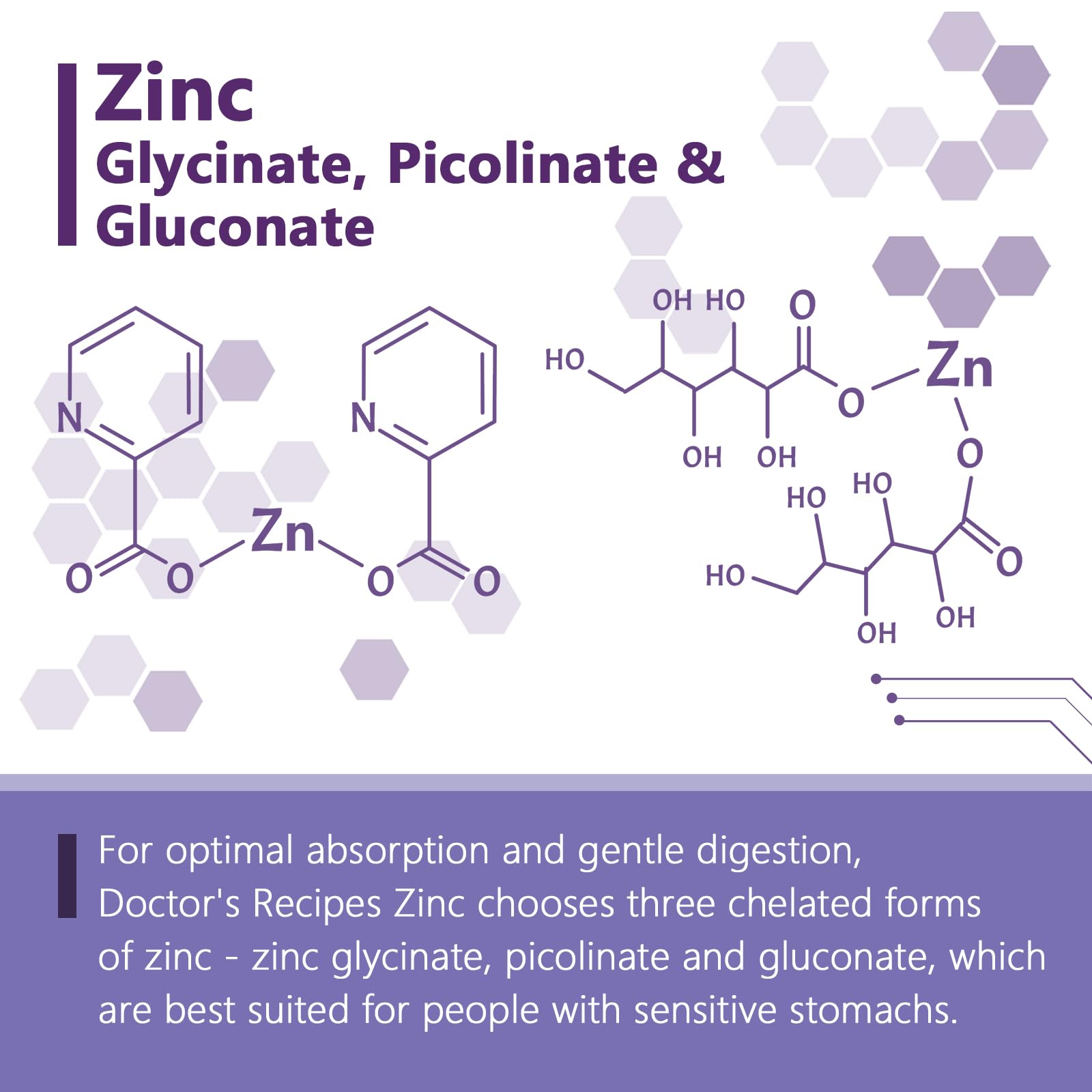 Made in USA zinc supplement bottle