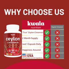 Made in USA cinnamon supplement packaging