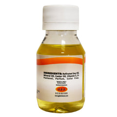Castor oil bottle with dropper cap