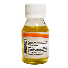Close-up of clear castor oil texture