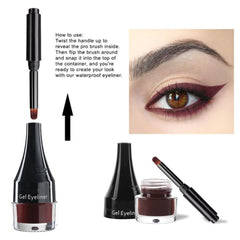 MAEPEOR Gel Eyeliner purple shade highlight for versatile looks.