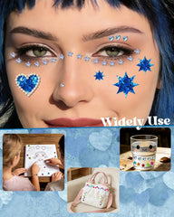 Maffuno face, body, and hair glitter kit for versatile festival looks.