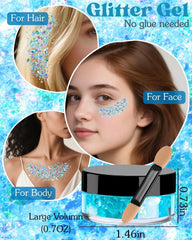 Maffuno pearl sticker sheet to finish a mermaid makeup look