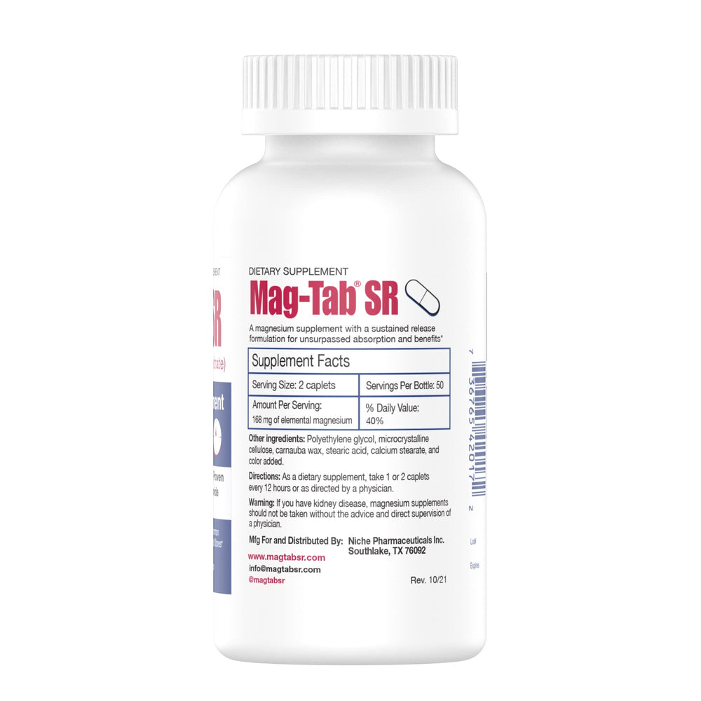MAG-TAB SR close-up capsules highlighting quality and portability