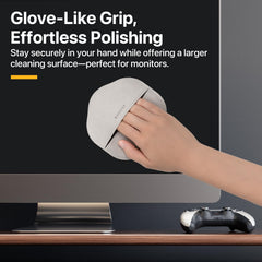 Cloth used on a TV/monitor screen for streak-free finish