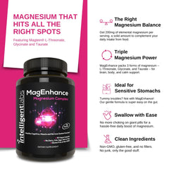 Chelated magnesium glycinate and taurate capsules