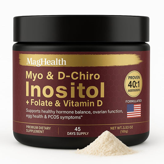 MagHealth Inositol Powder bottle label