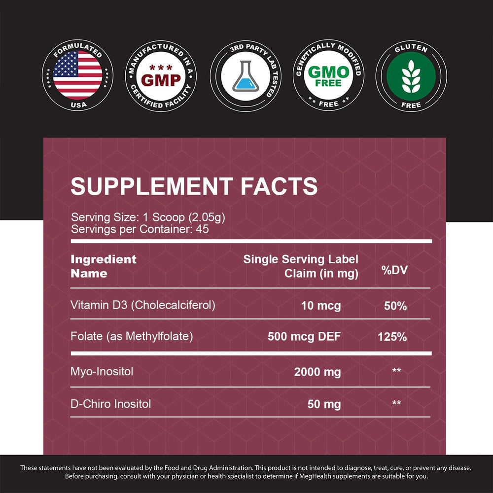 Vitamin D3 and Folate ingredients image
