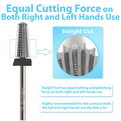 MagiBling straight-cut 3-32 shank nail bit for balanced cutting in both directions.