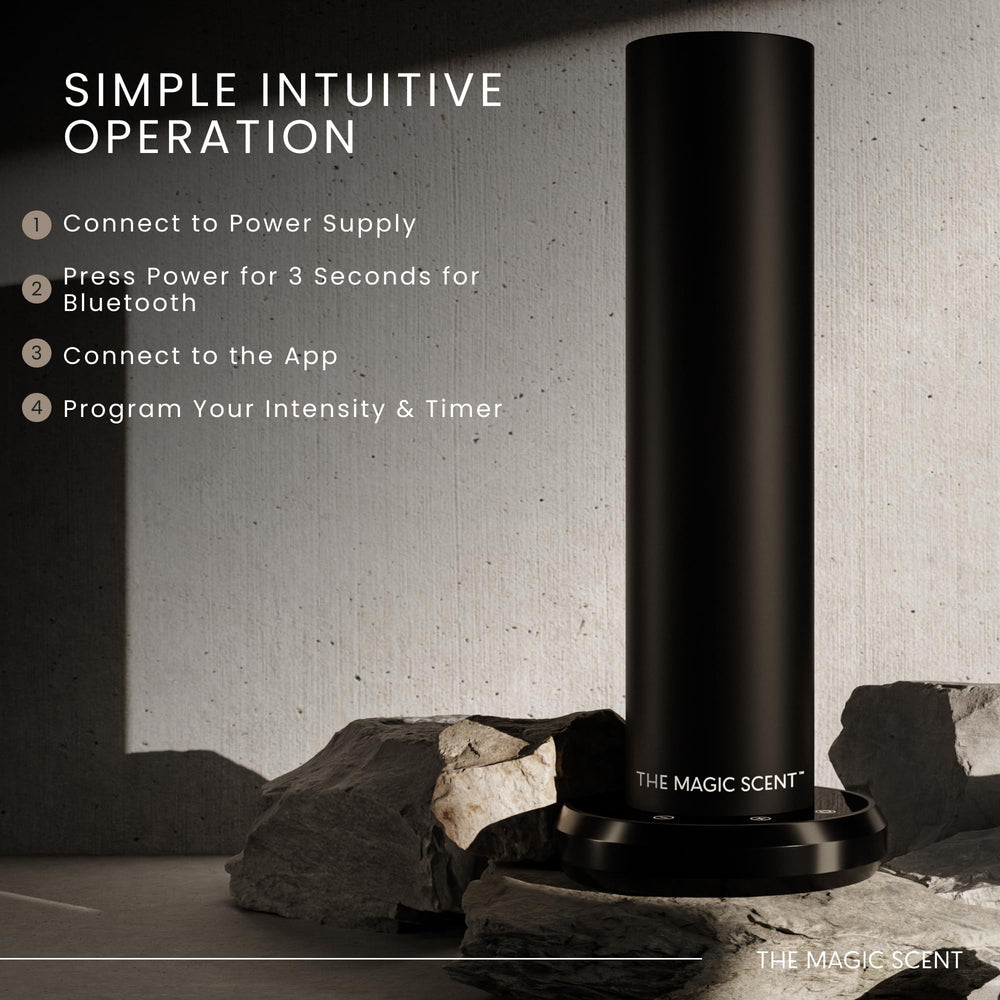 The Magic Scent diffuser used in a hotel room