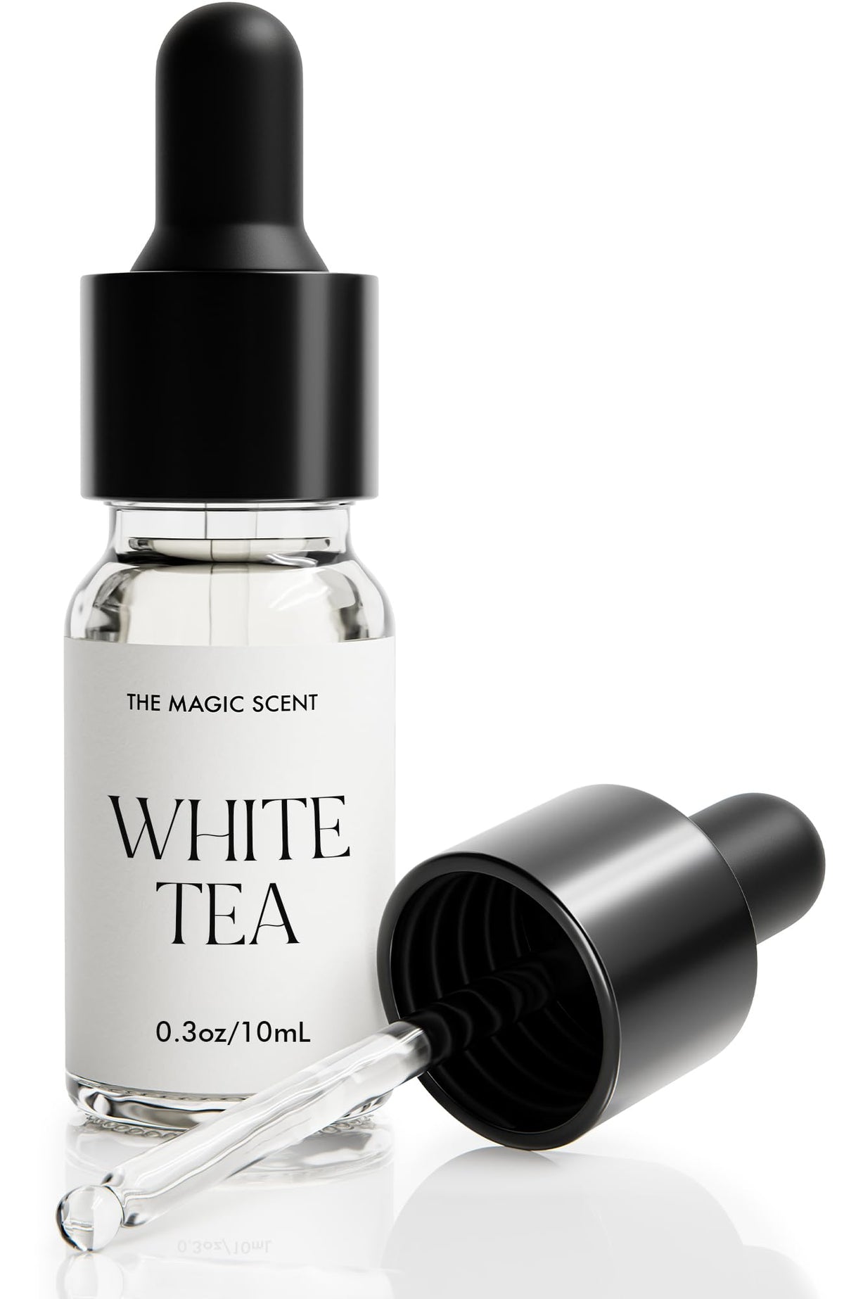 The Magic Scent White Tea Diffuser Oil bottle with 0.3 fl oz capacity
