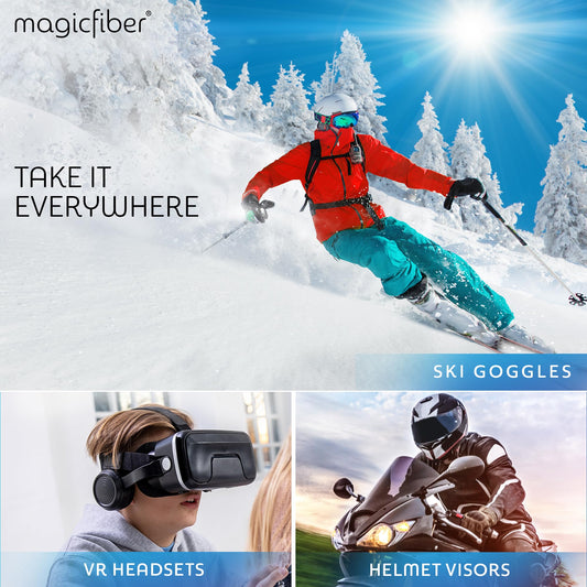 Two MagicFiber microfiber cleaning cloths included in the kit