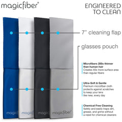 Inside view showing built-in cleaning cloth flap
