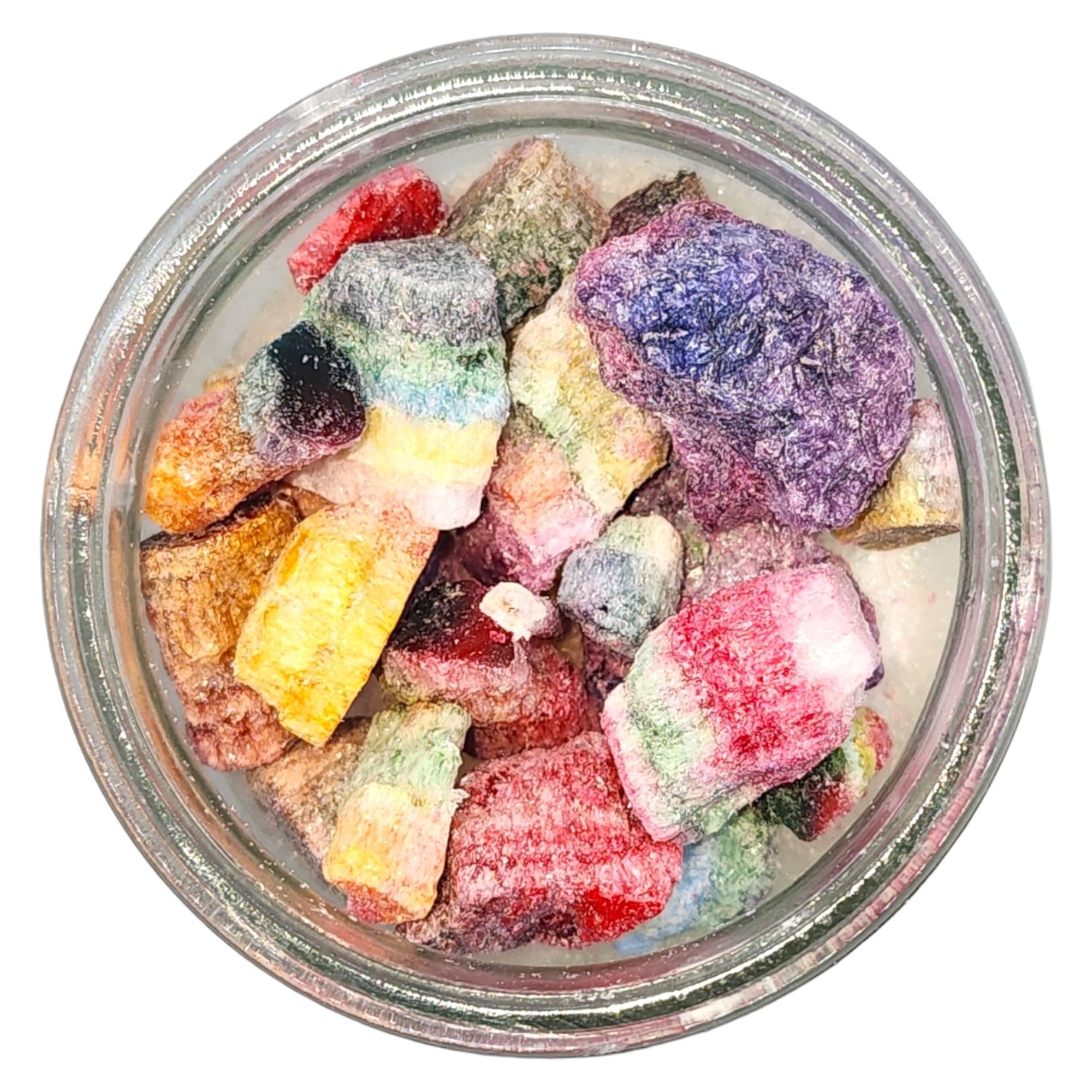 MAGICK SPACE Conquering Love palm wax candle red dressed aroma enhances serene energy during meditation.