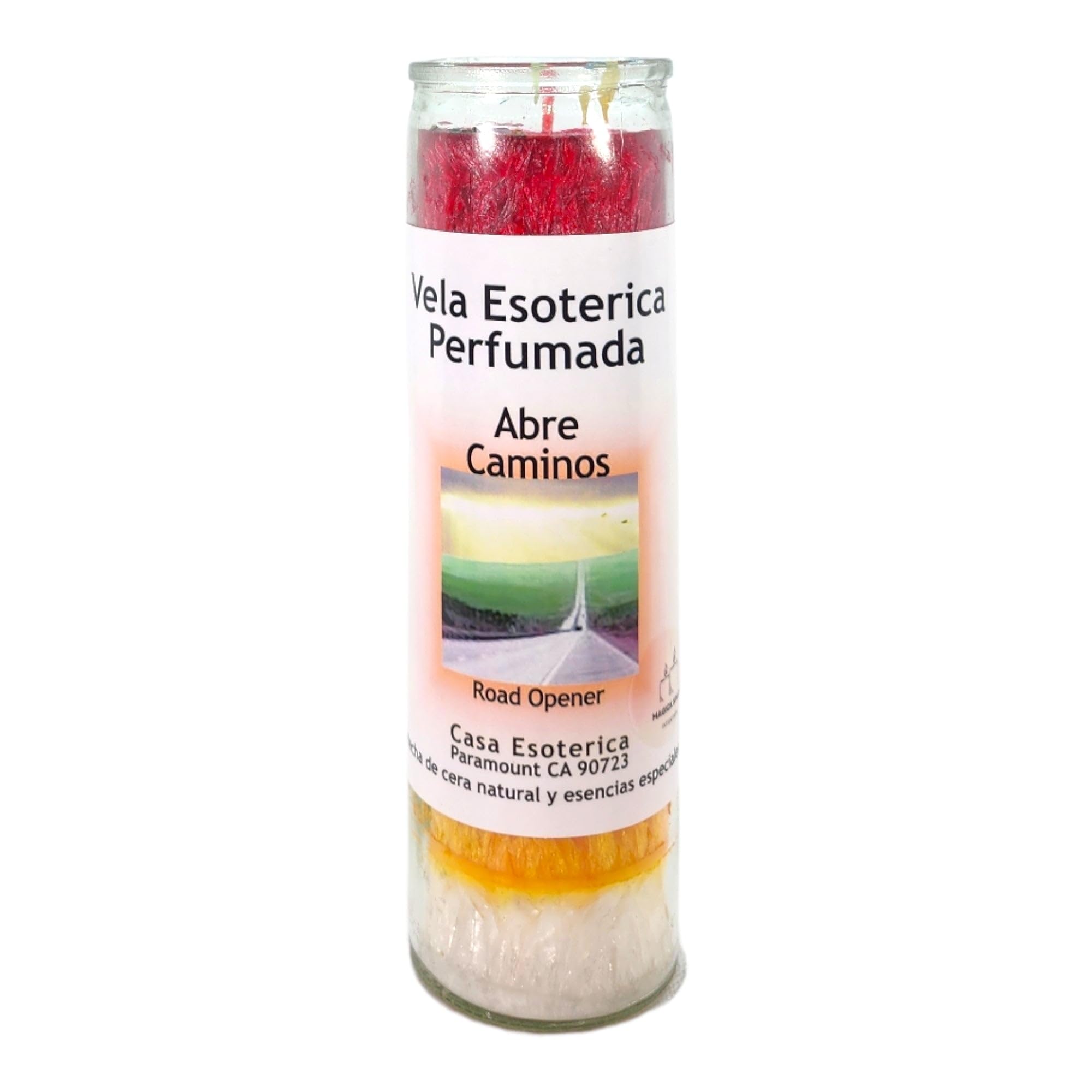 MAGICK SPACE Road Opener seven-color candle assembly inviting new opportunities and clarity.