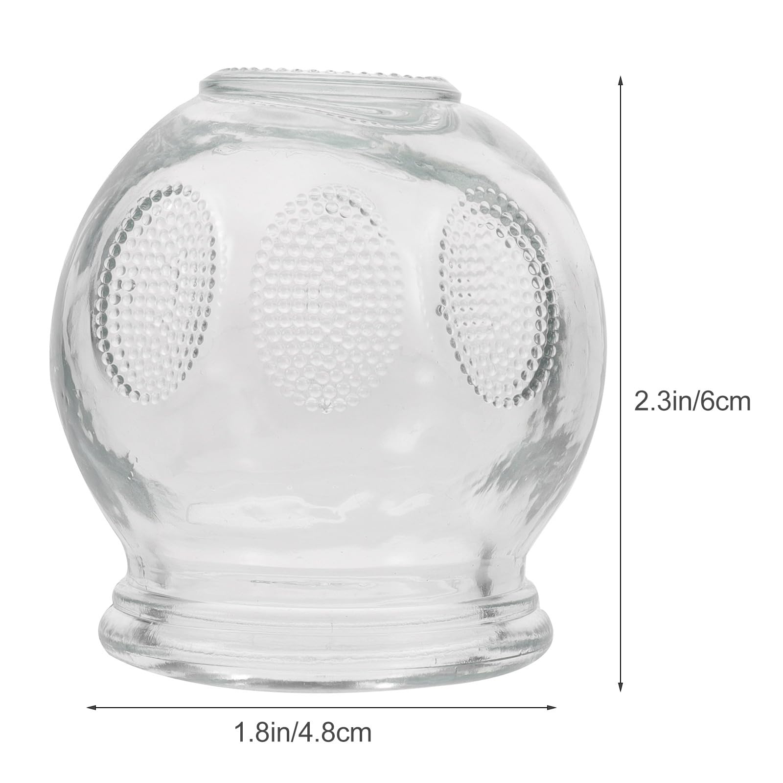 Cups showing size 4.80 x 4.80 x 6.00 cm