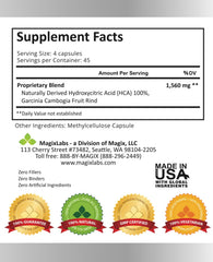 MagixLabs Garcinia Cambogia capsules for daily supplement routine.