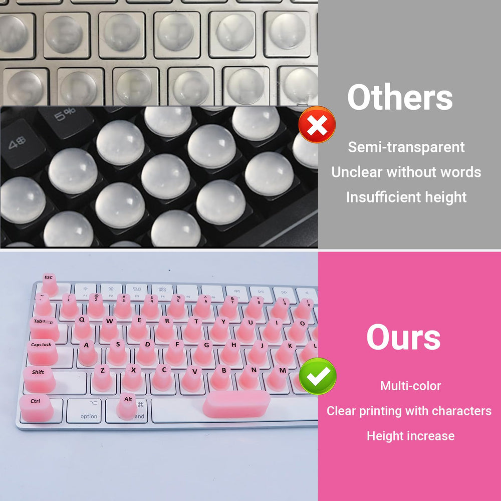 MAGIXUN heart-shaped keyboard stickers add style while protecting nails