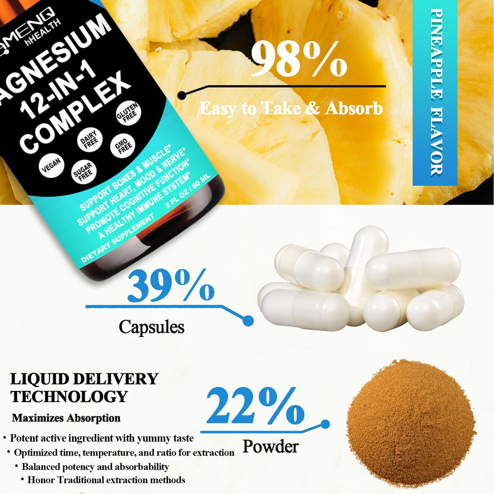 Magnesium 12-in-1 Liquid Drops supporting muscle and heart health