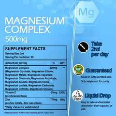 Magnesium 12-in-1 Liquid Drops used for sleep support