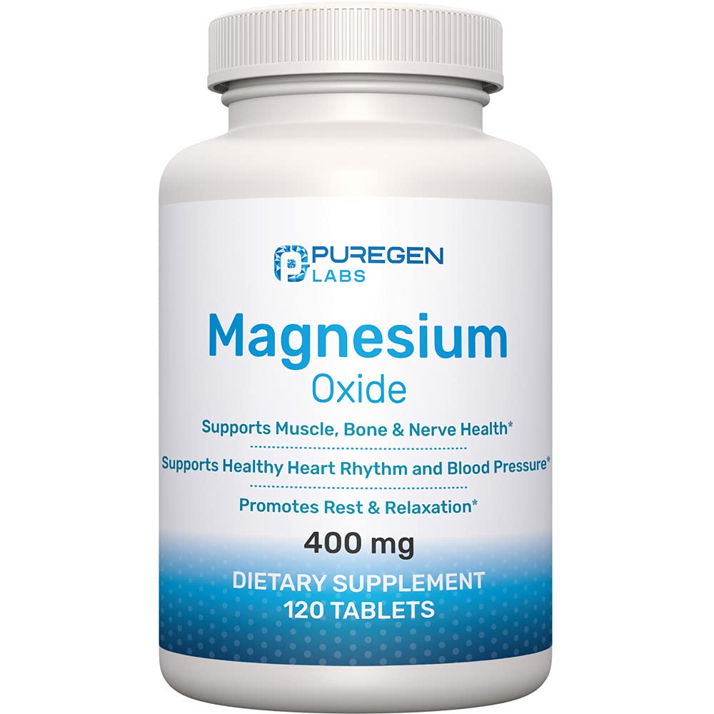 Bottle of Magnesium 400mg High Potency supplement