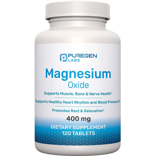 Bottle of Magnesium 400mg High Potency supplement