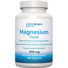 Bottle of Magnesium 400mg High Potency supplement