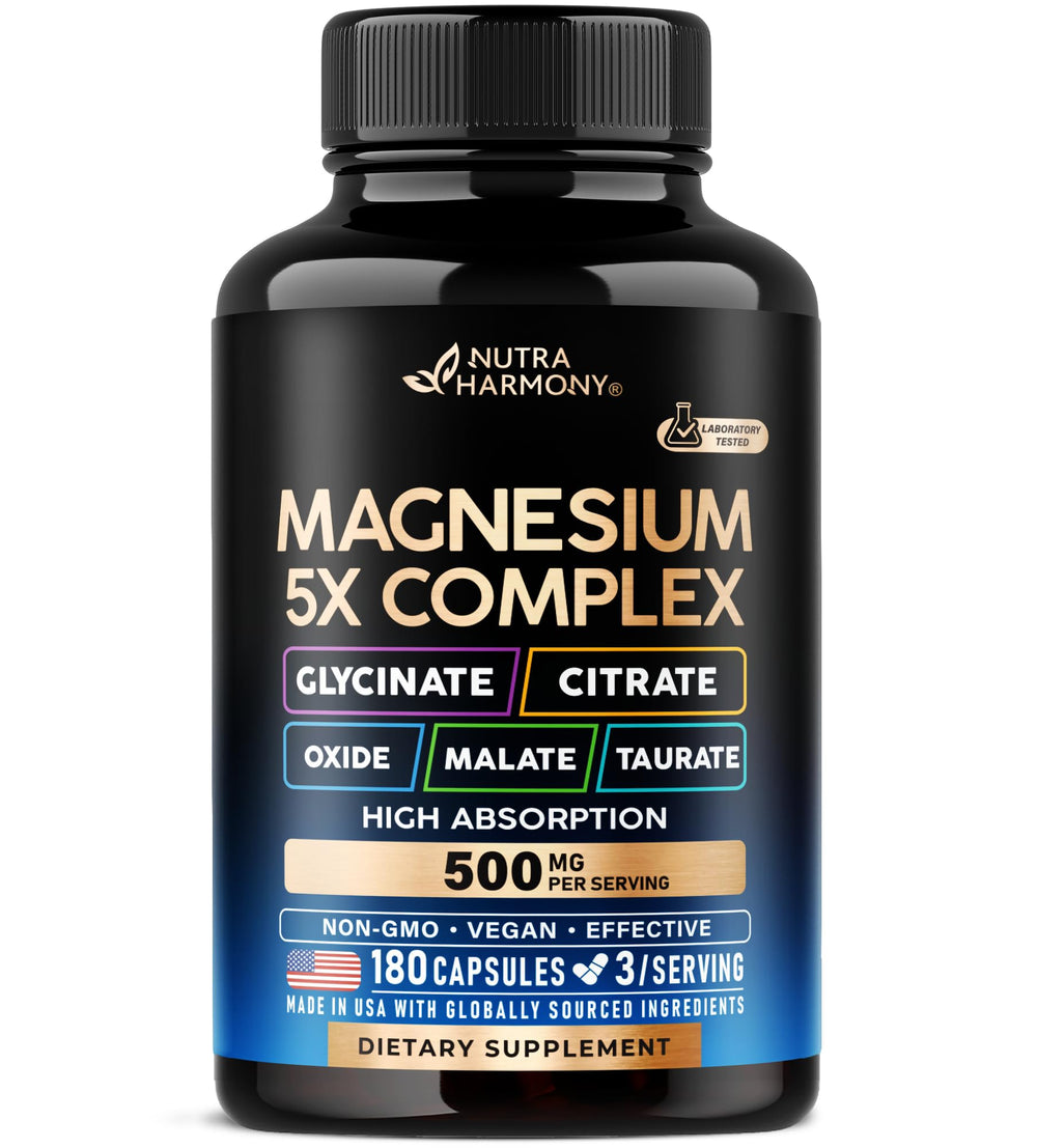 Label for Magnesium Supplement 5-in-1 Complex