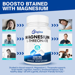 Comparison image showing bioavailable magnesium L-Threonate vs standard magnesium
