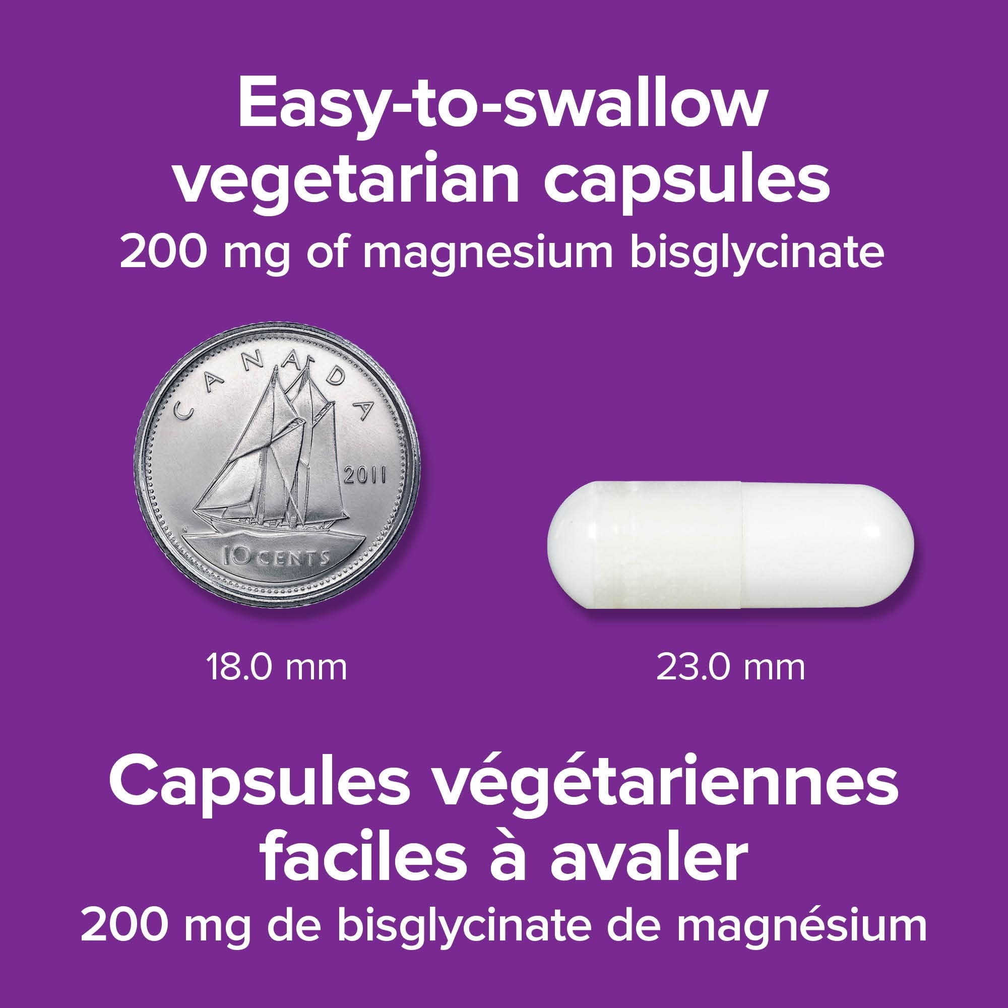 Close-up of Magnesium Bisglycinate capsules