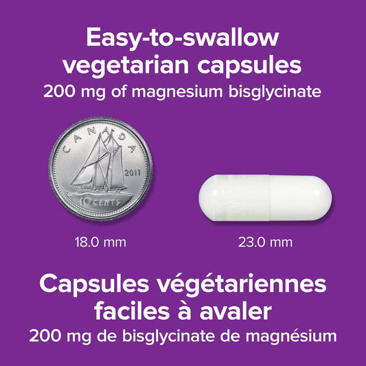 Close-up of Magnesium Bisglycinate capsules