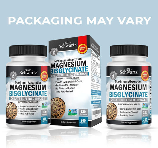 Close-up of magnesium bisglycinate capsules