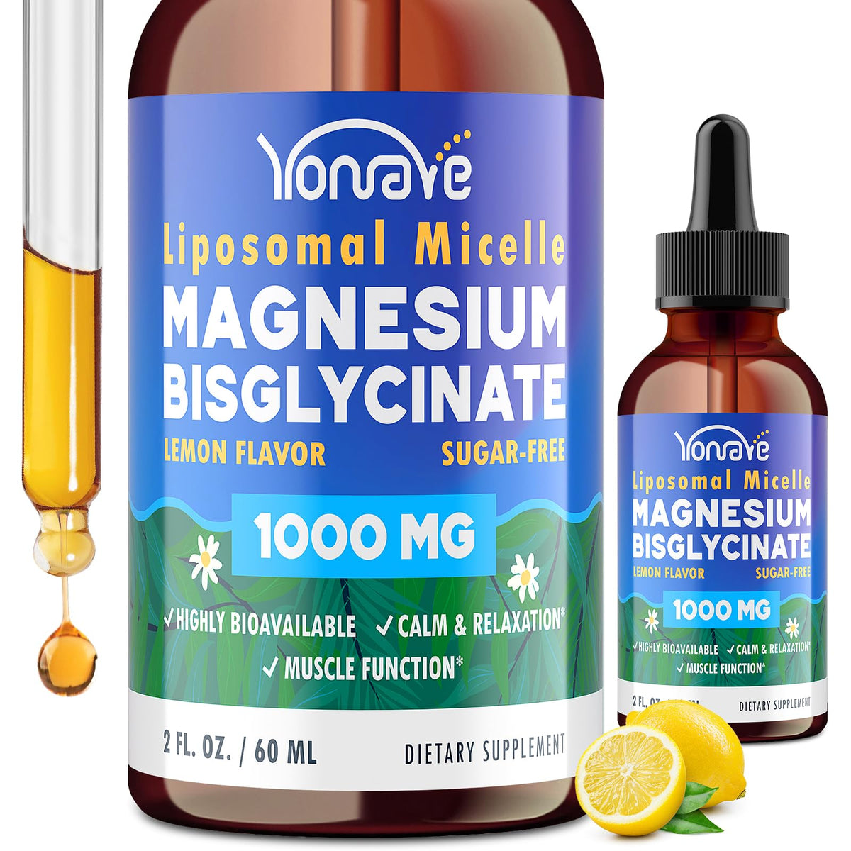 Magnesium Bisglycinate Liquid 60ml bottle