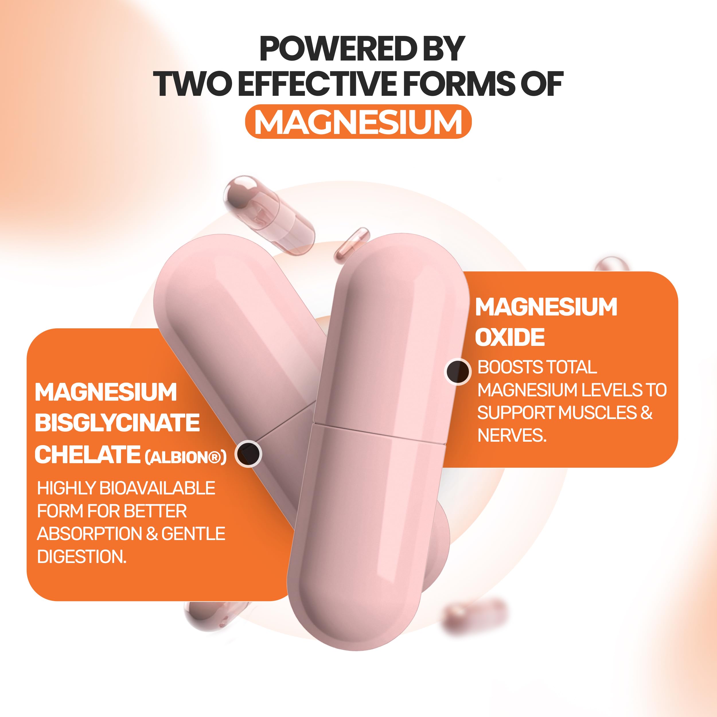 Magnesium Bisglycinate sleep-support capsules