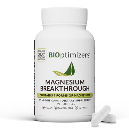 BIOptimizers Magnesium Breakthrough Complex bottle on a clean surface