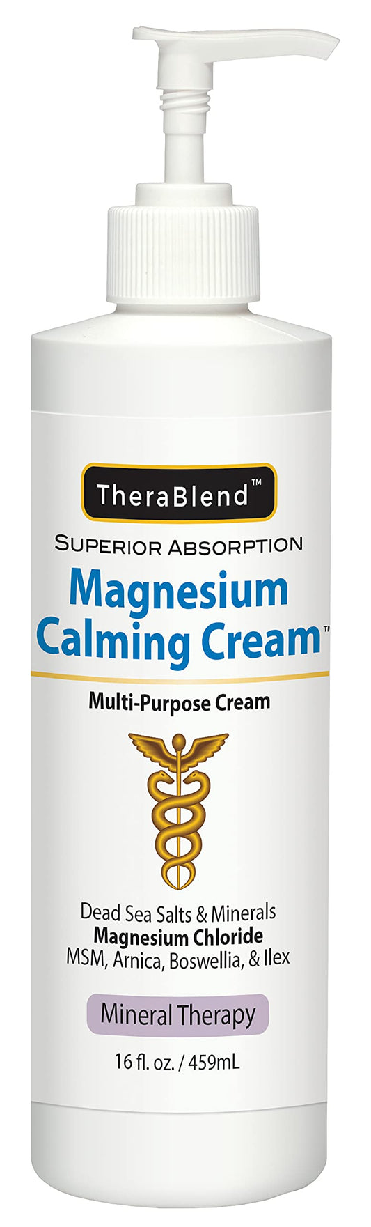 Front view of Magnesium Calming Cream 16 oz jar