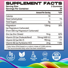 Strawberry-flavored Magnesium Carbonate Gummies