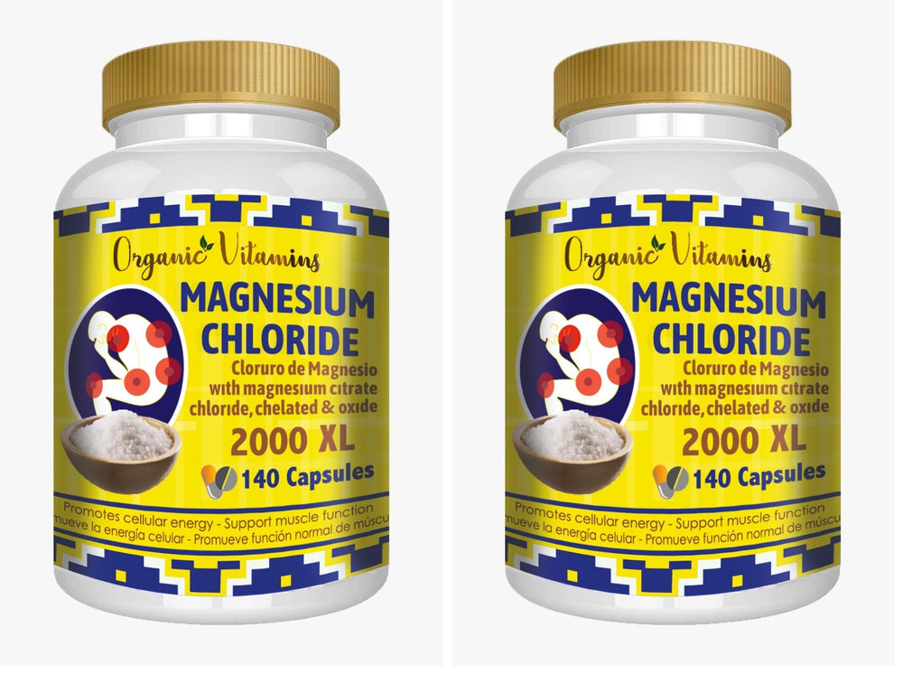 Bottle of Magnesium Chloride 140 capsules