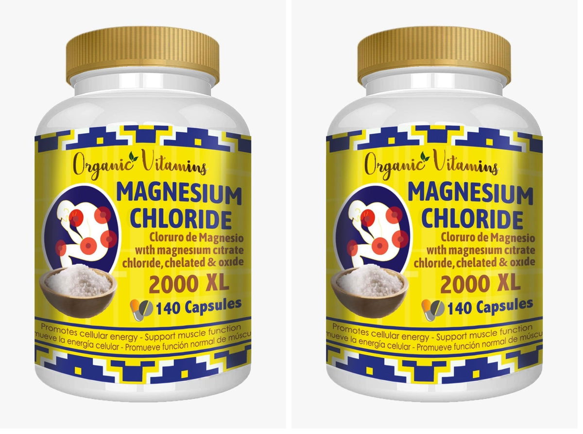 Bottle of Magnesium Chloride 140 capsules