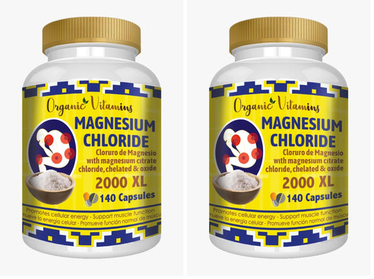 Bottle of Magnesium Chloride 140 capsules