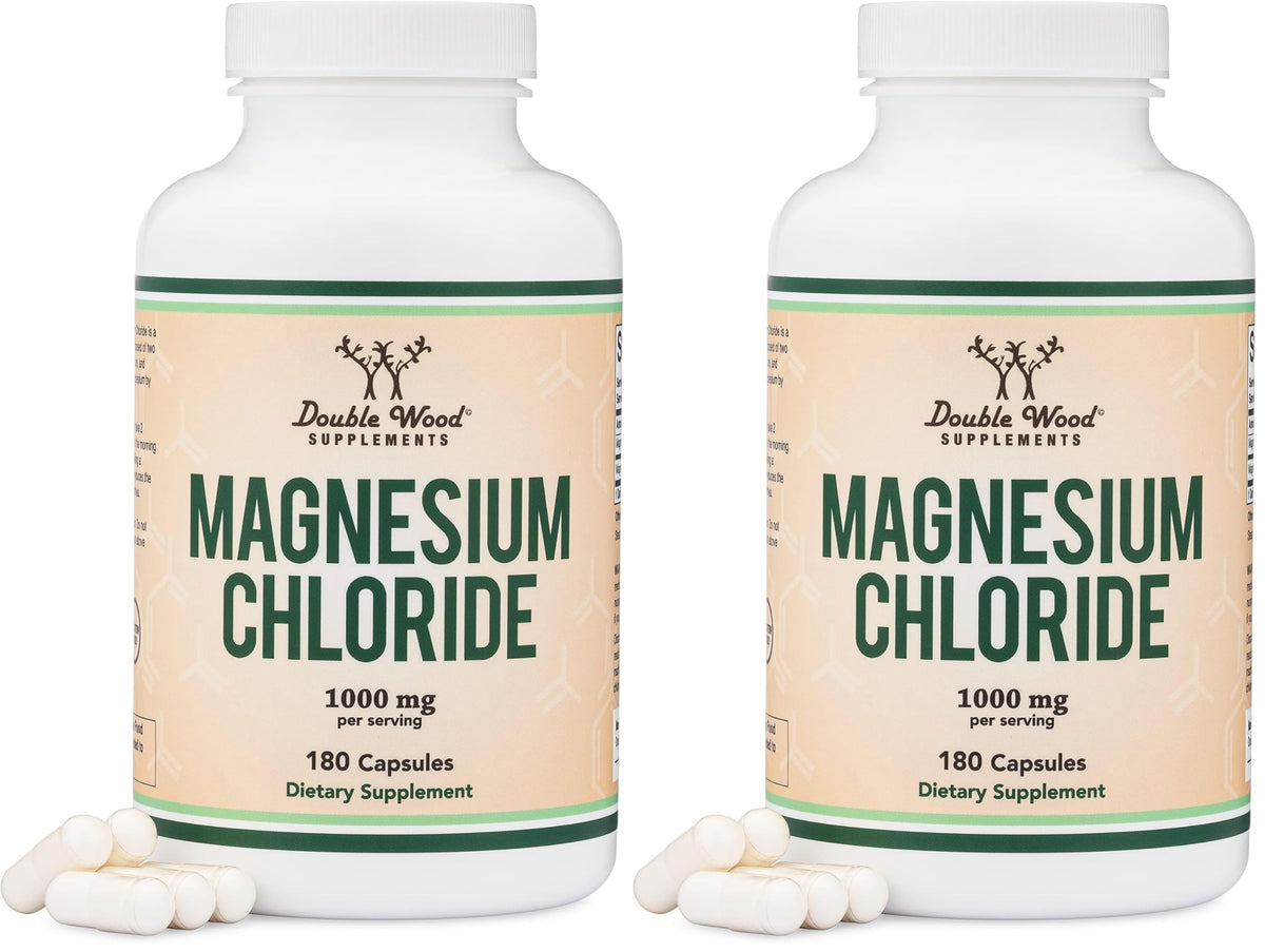 Hero image: Magnesium Chloride 180 capsules, 1000mg per serving