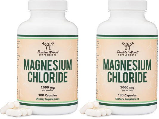 Hero image: Magnesium Chloride 180 capsules, 1000mg per serving