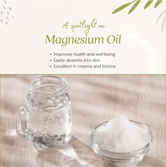 Serving size information on magnesium chloride packaging