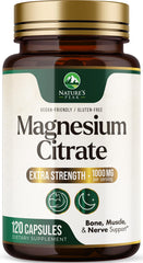 Front view of Magnesium Citrate 1000mg bottle