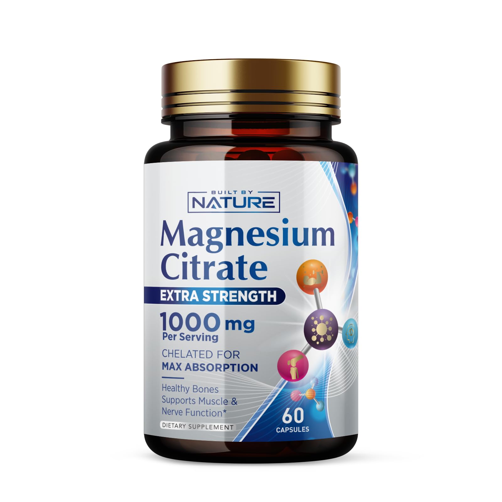 Built By Nature Magnesium Citrate Complex bottle label