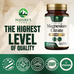 Capsules of Magnesium Citrate 1000mg
