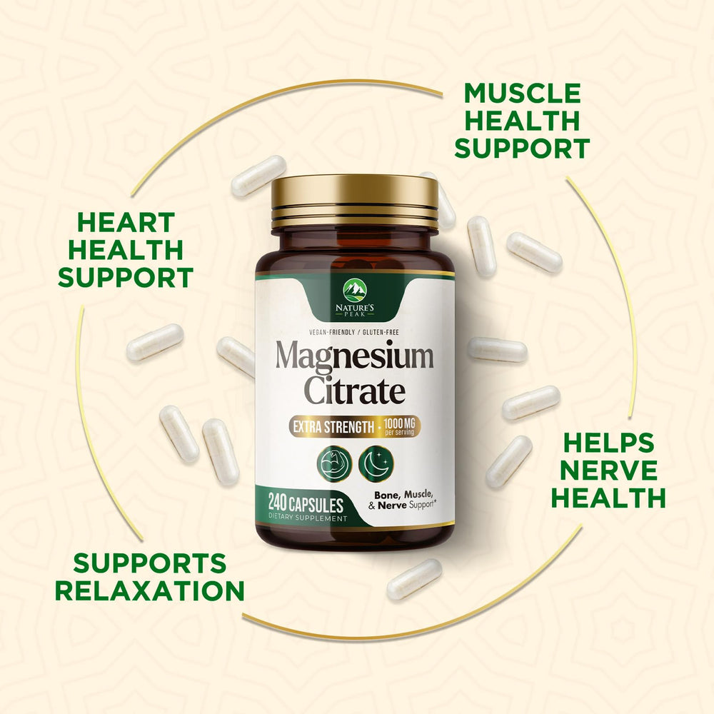 Magnesium Citrate 1000mg supporting heart health