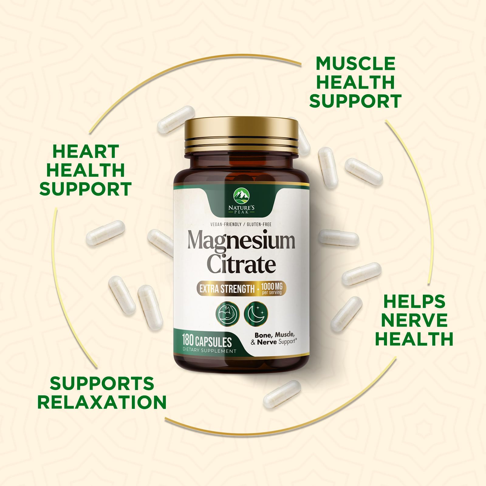 Supplement facts and ingredients for Magnesium Citrate 1000mg