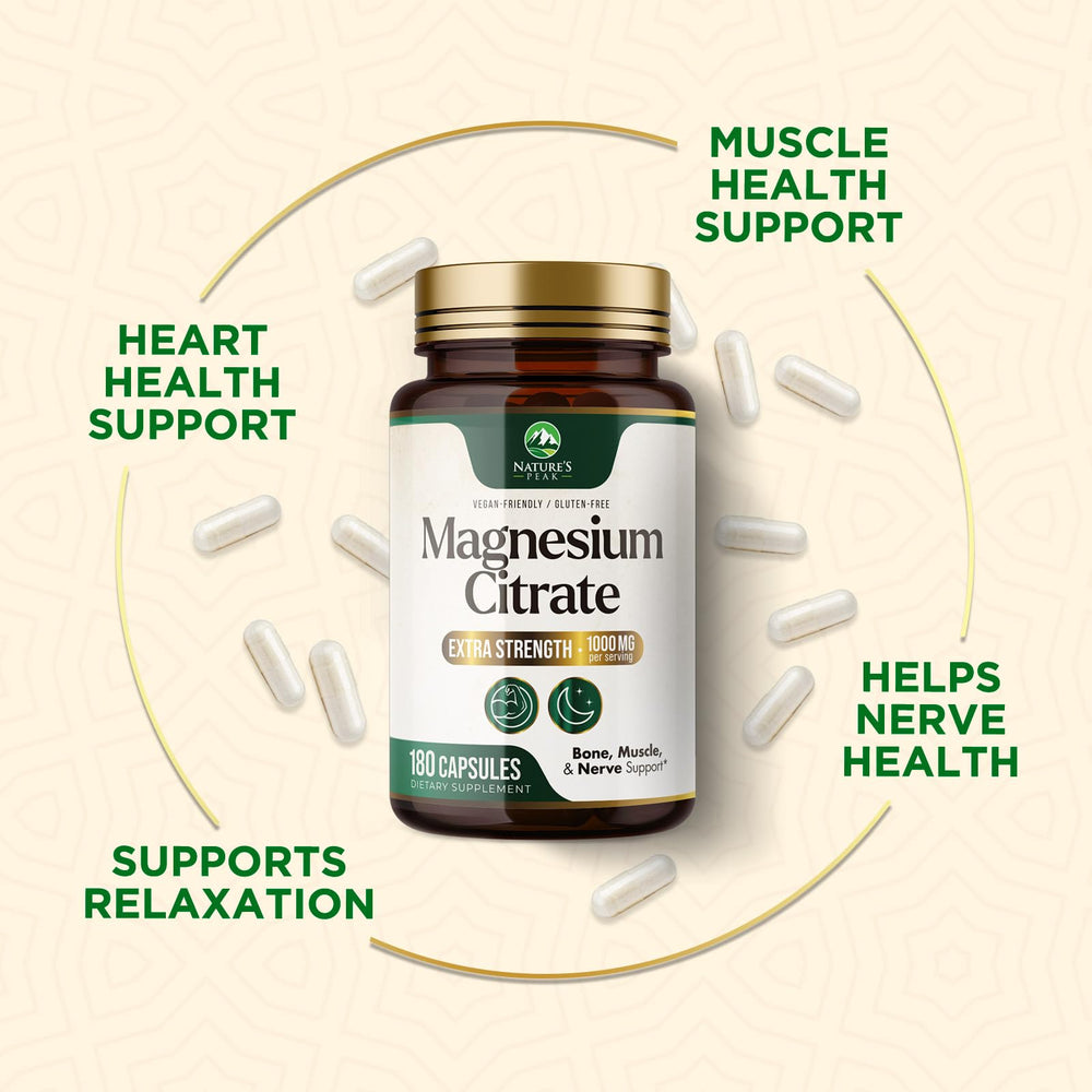 Supplement facts and ingredients for Magnesium Citrate 1000mg