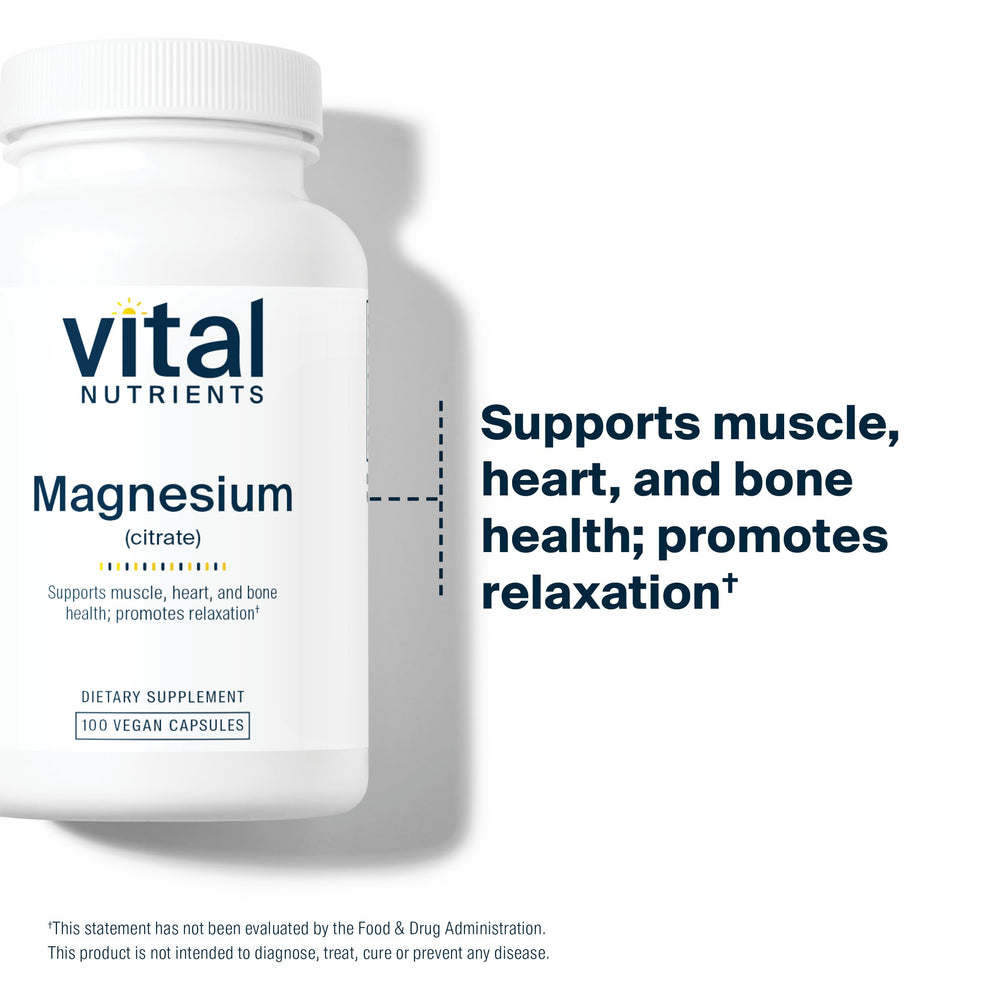 Magnesium citrate 150mg packaging and bottle